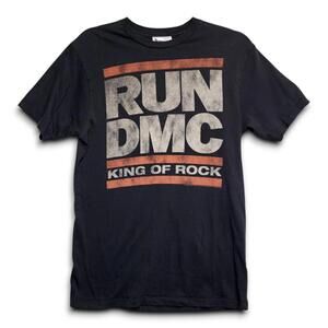 RUN DMC‎ King of Rock Graphic T Shirt Black Men's Size Large